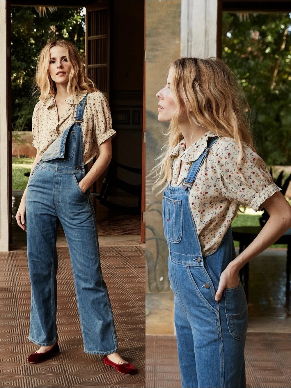 Doen | NWT Myrtle Overalls in Albi Wash 28